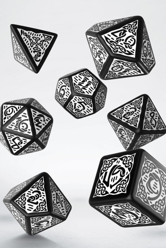 Celtic Dice Black And White
