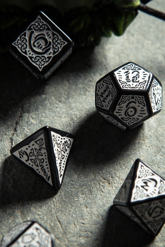Celtic Dice Black And White 3
