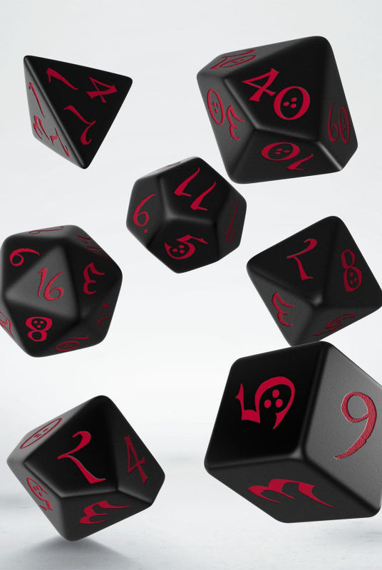 DnD Dice Black and Red