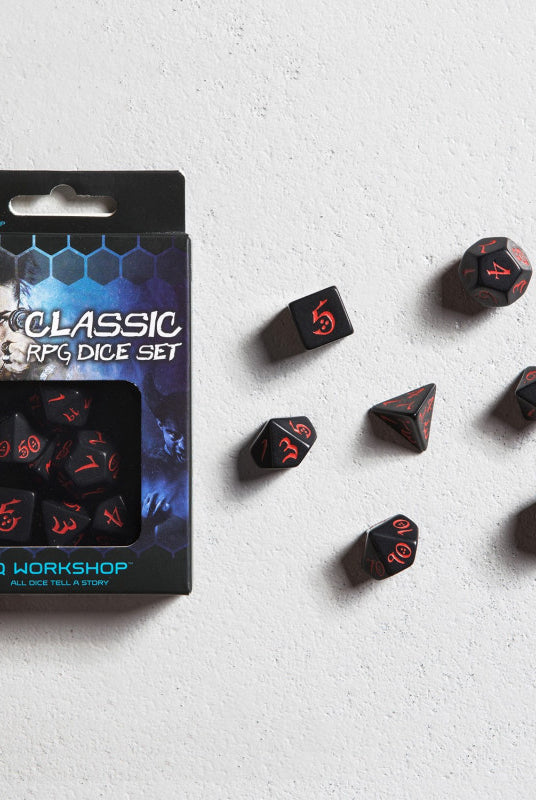 TTRPG Black Red Dice