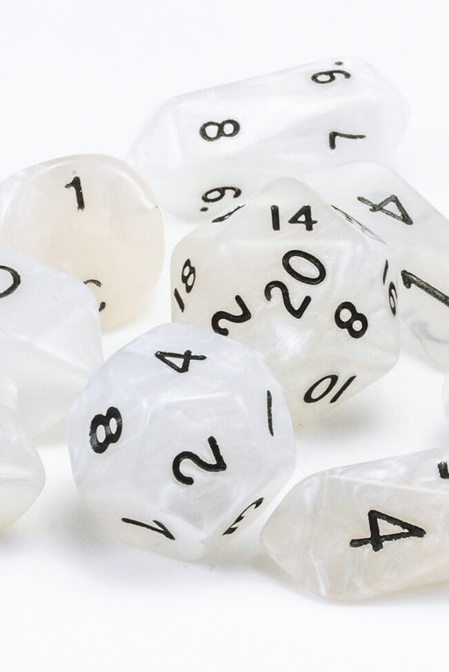 Crystal Caste Hybrid Dice White