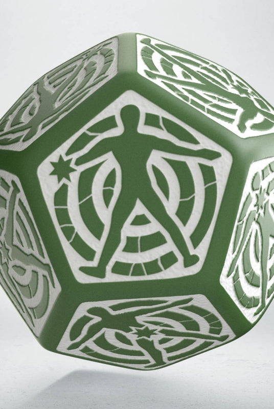 D12 Green & white Hit Location die