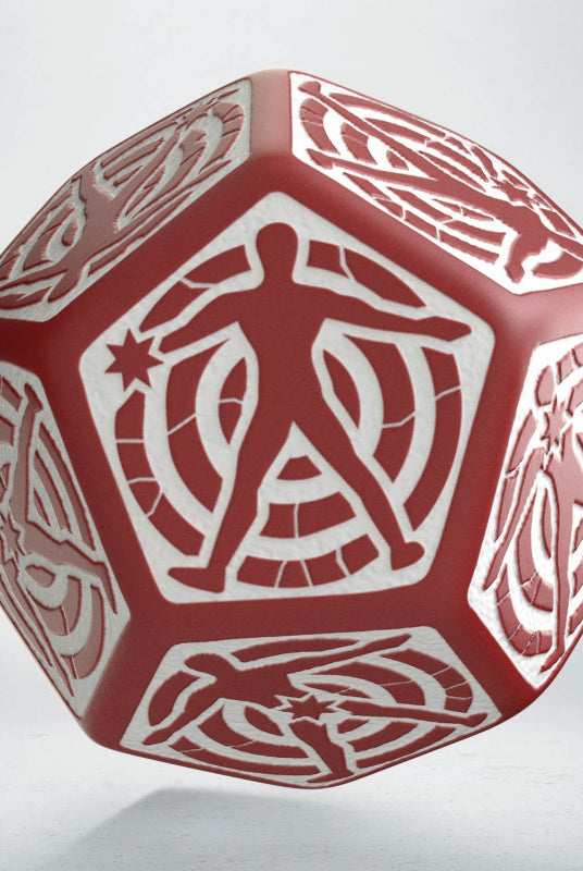 D12 Hit Location Die (Red And White)