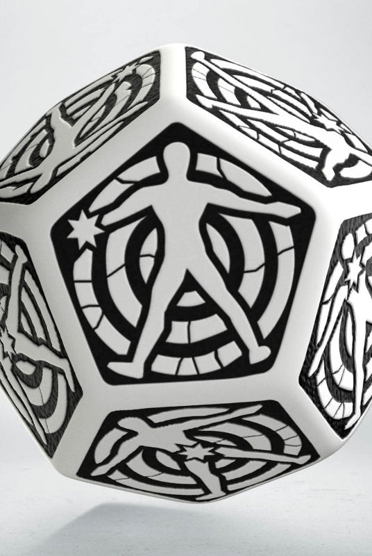 D12 Hit Location Die (White And Black)