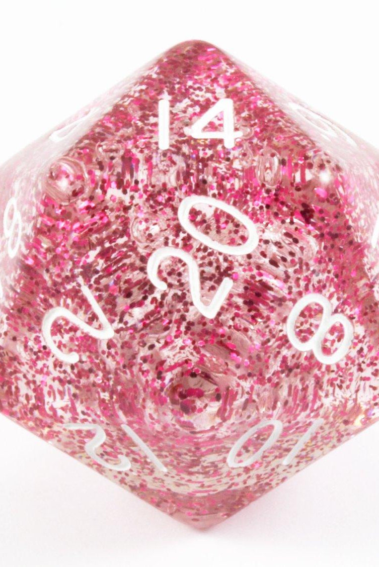 Giant d20 Dice Ethereal Light Purple