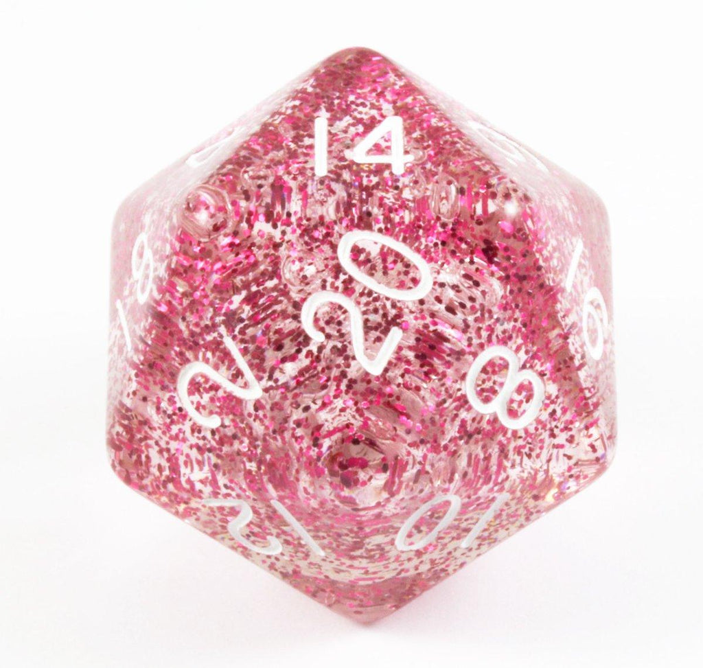 Giant d20 Dice Ethereal Light Purple