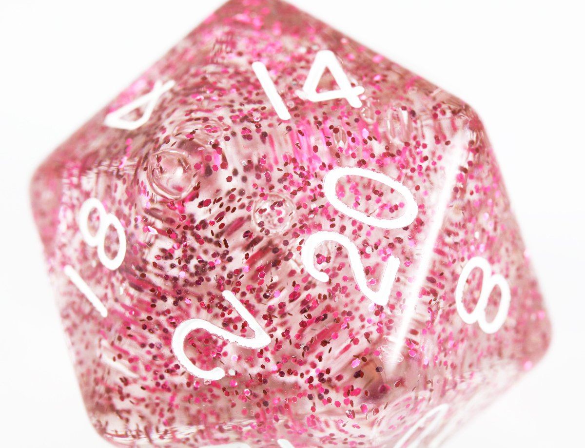 Giant d20 D&D Light Purple