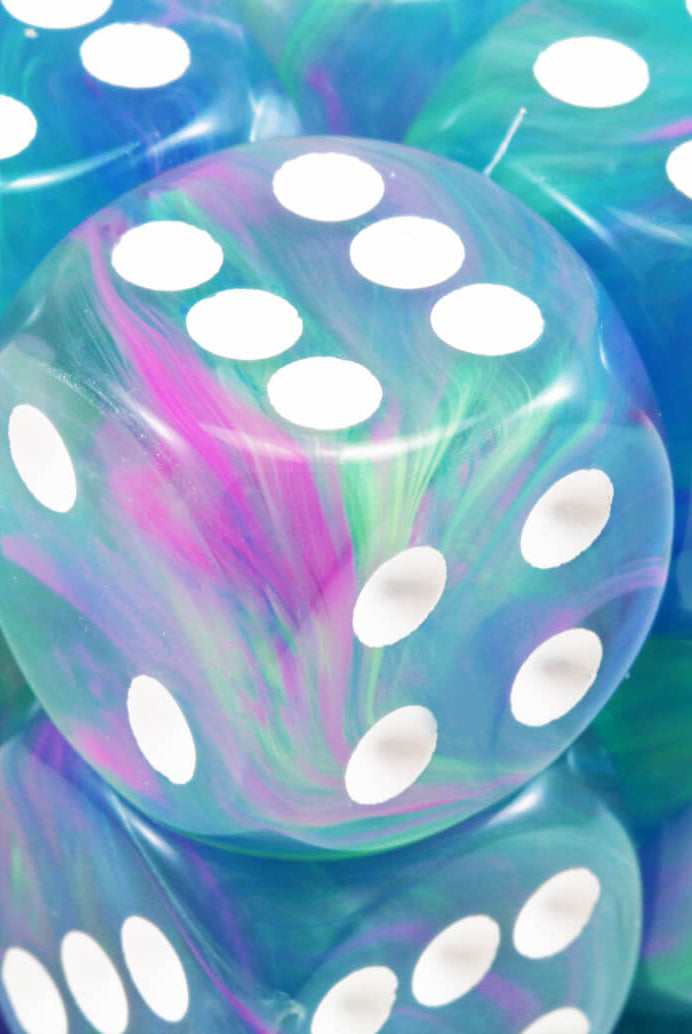 Waterlily dice closeup