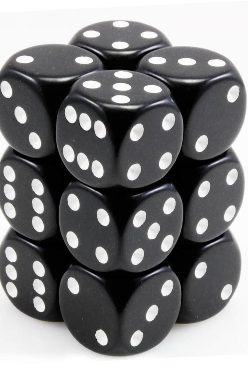 Black d6 dice