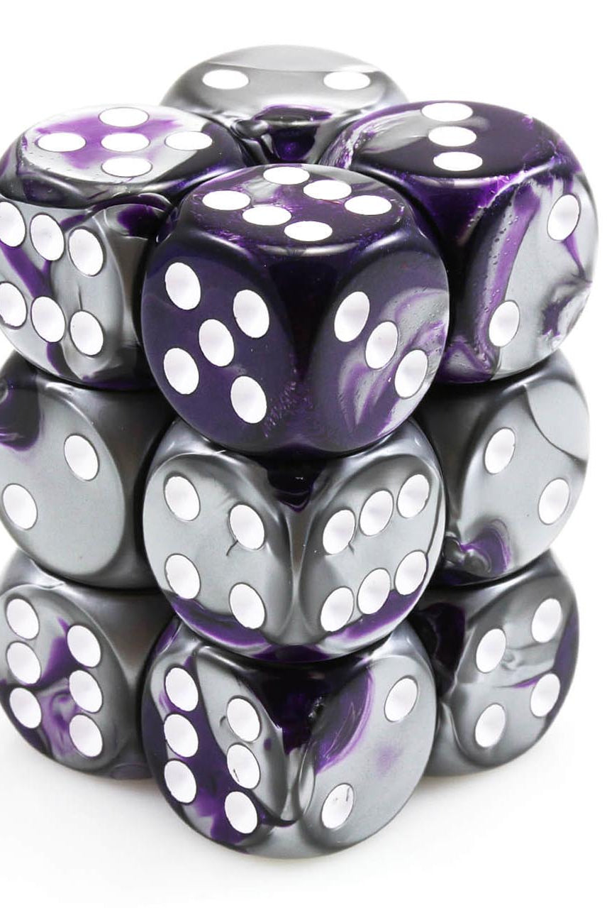 Gemini Purple and Steel Dice