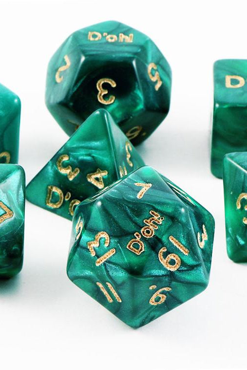 D'oh! Dice Pearl Green