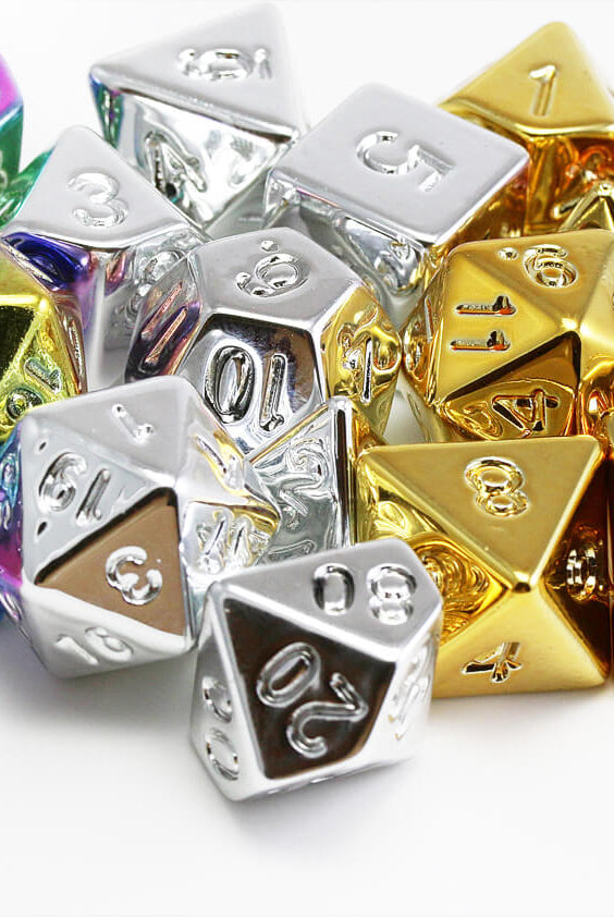 Plated Dice Metallic Colors