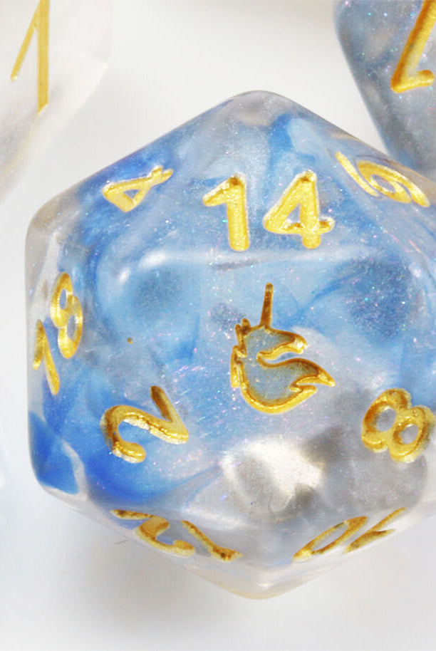 D&D Unicorn Dice Arctic Storm