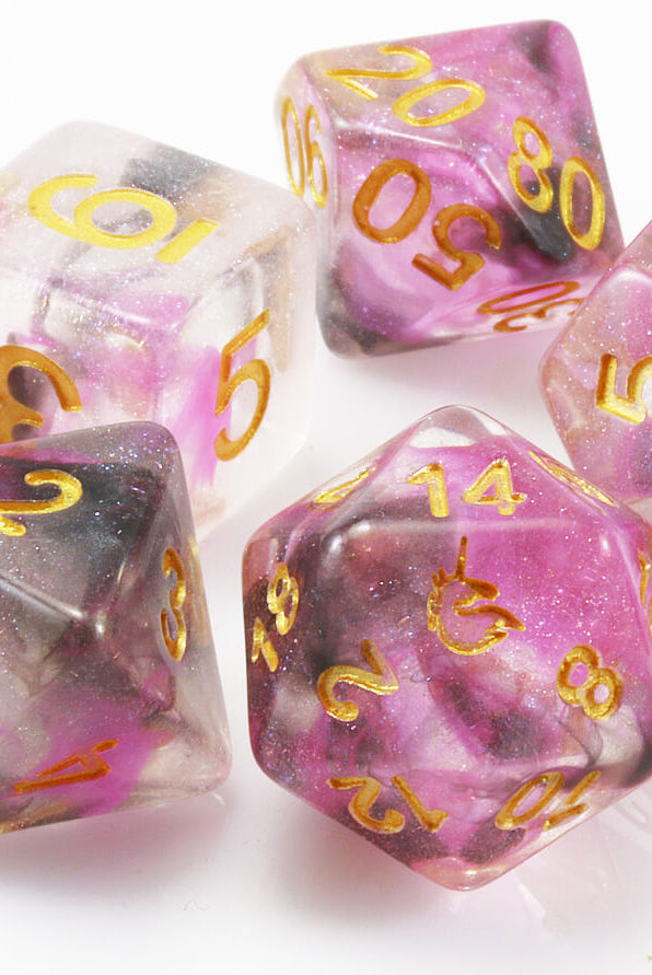Unicorn Dice Blushing Steel
