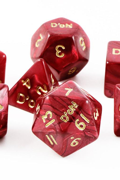 D'oh! Dice Pearl Red