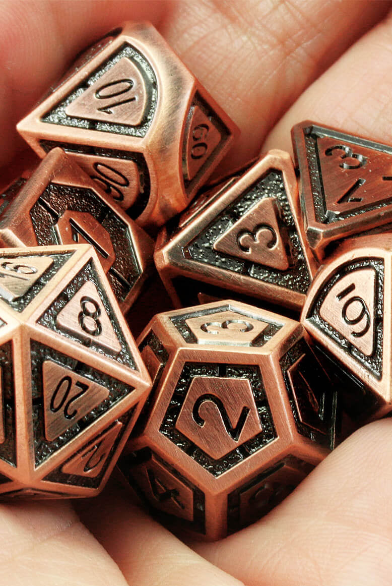 Assassin Dice RPG Antique Copper 3
