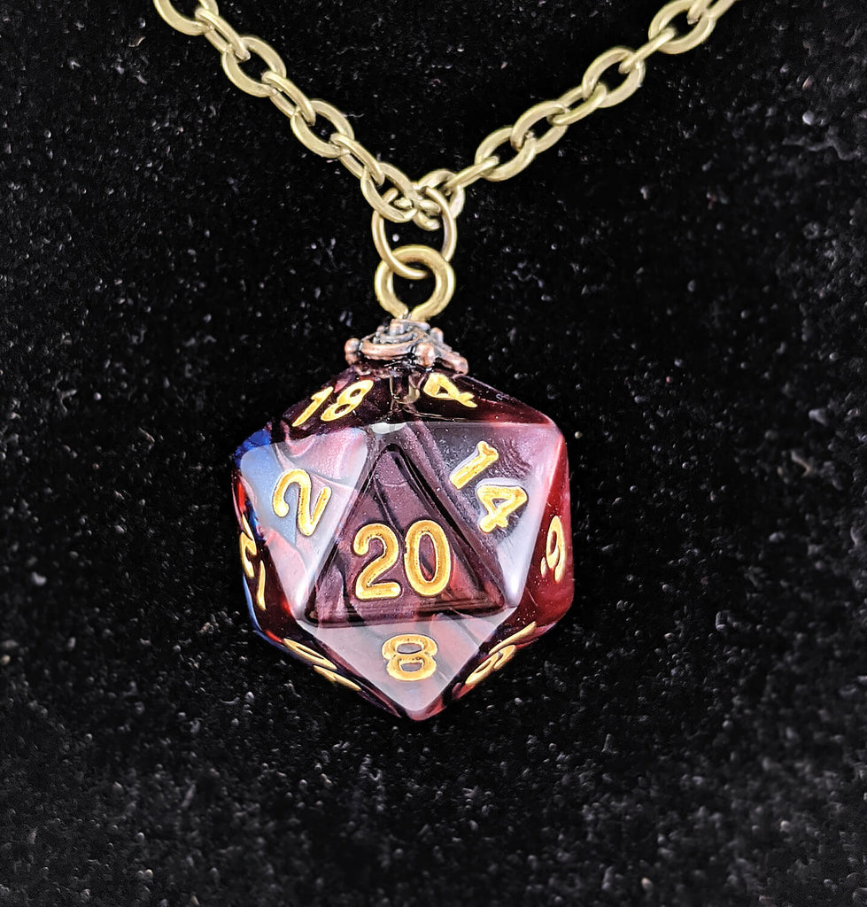 Wicked d20 Necklace