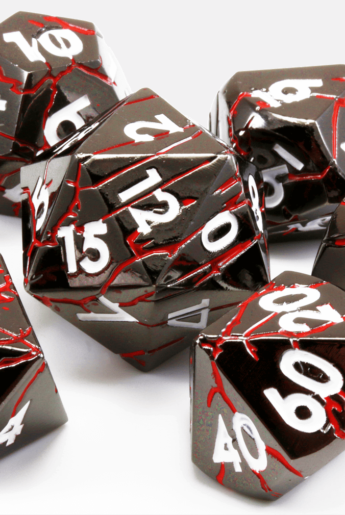 Warlock Dice Blood Red