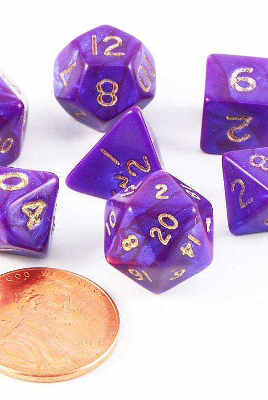mini dice otherworld purple