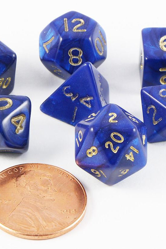 mini dice otherworld blue