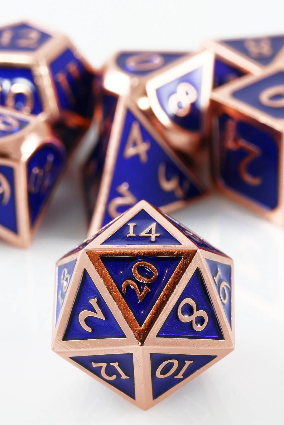 d&d metal d20 dice