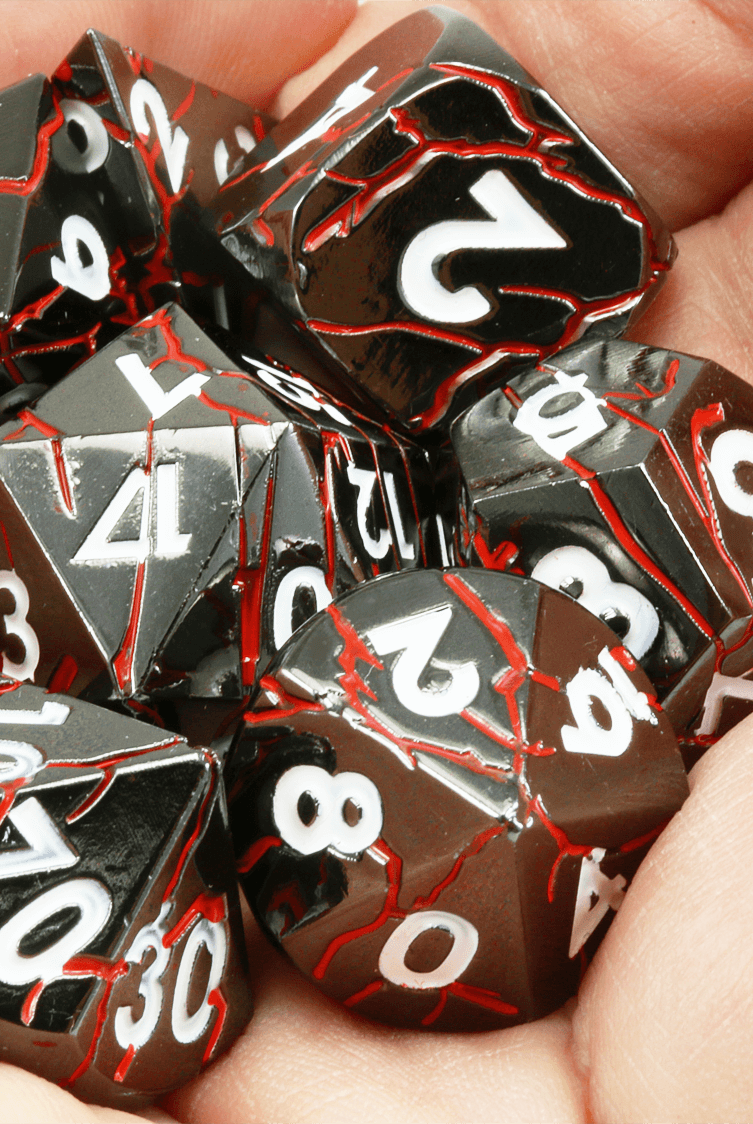 Warlock Dice Blood Red 3