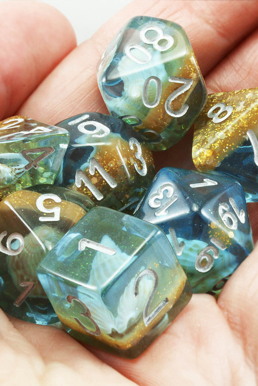 Cool Blue D&D Dice