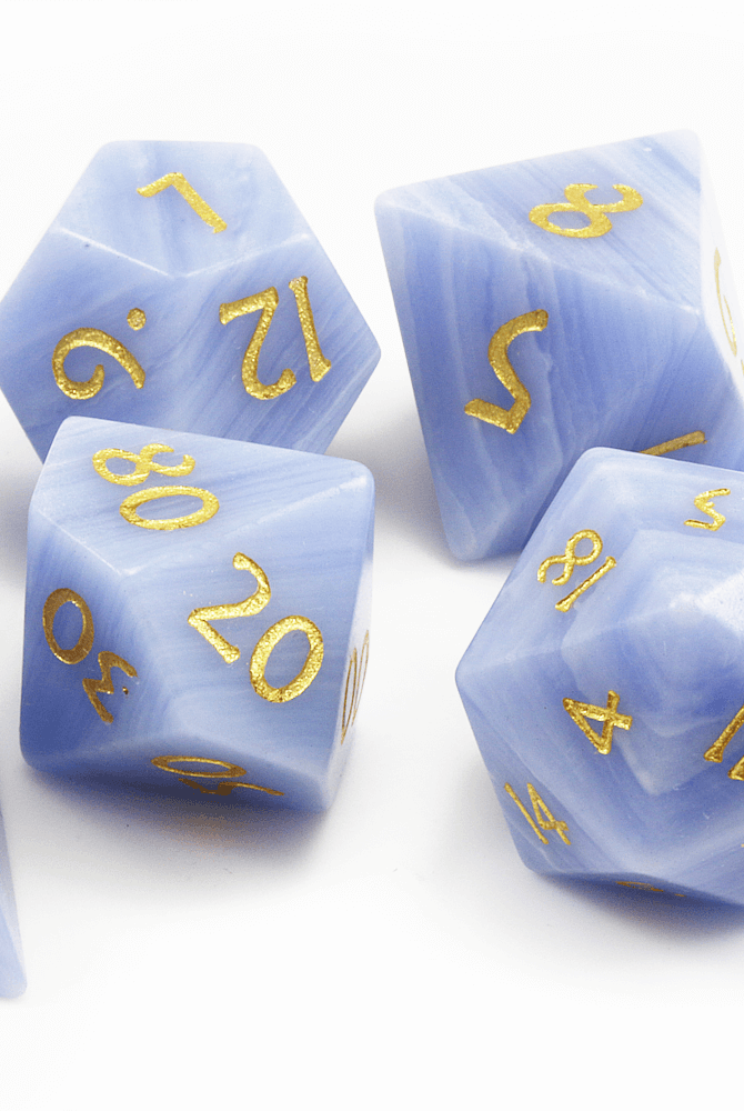 Serenity Blue Dice Gemstone Agate 3