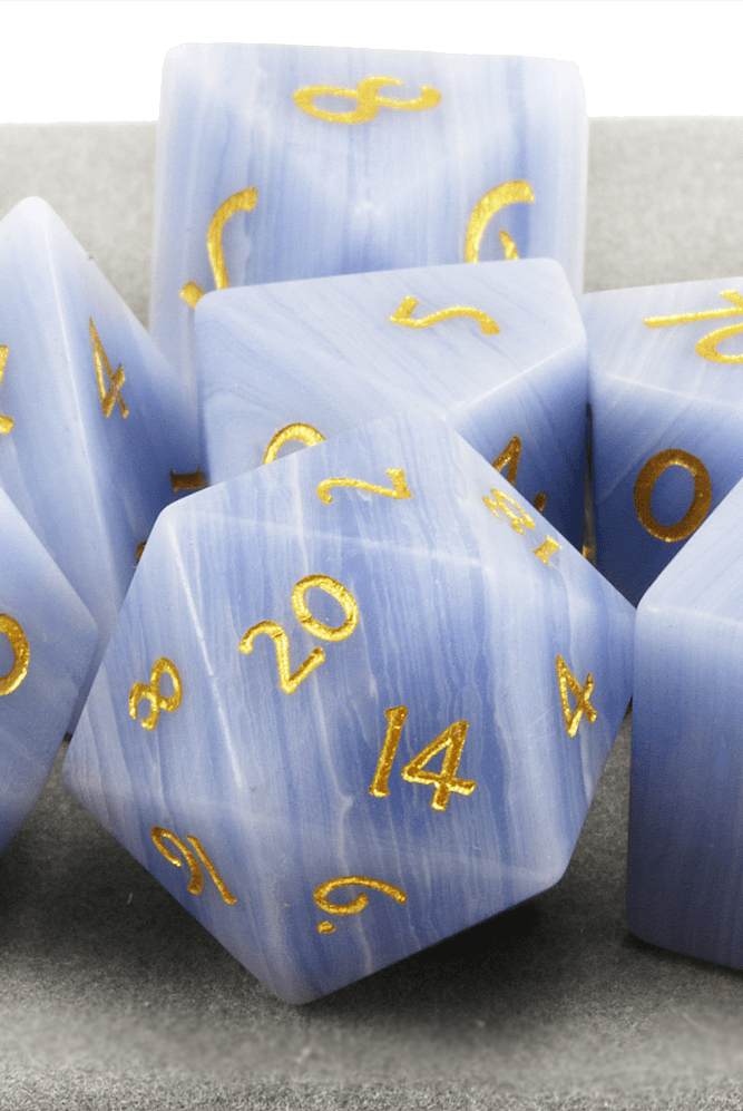 Serenity Blue Dice Gemstone Agate 2
