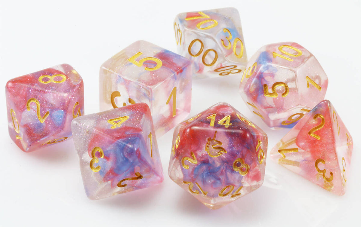 Unicorn Dice (Cosmic Carnival) RPG Role Playing Game Dice Set  display picture 1