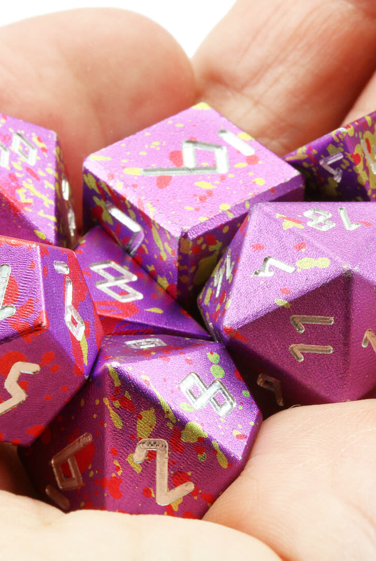 Aluminum Dice D&D Purple 2