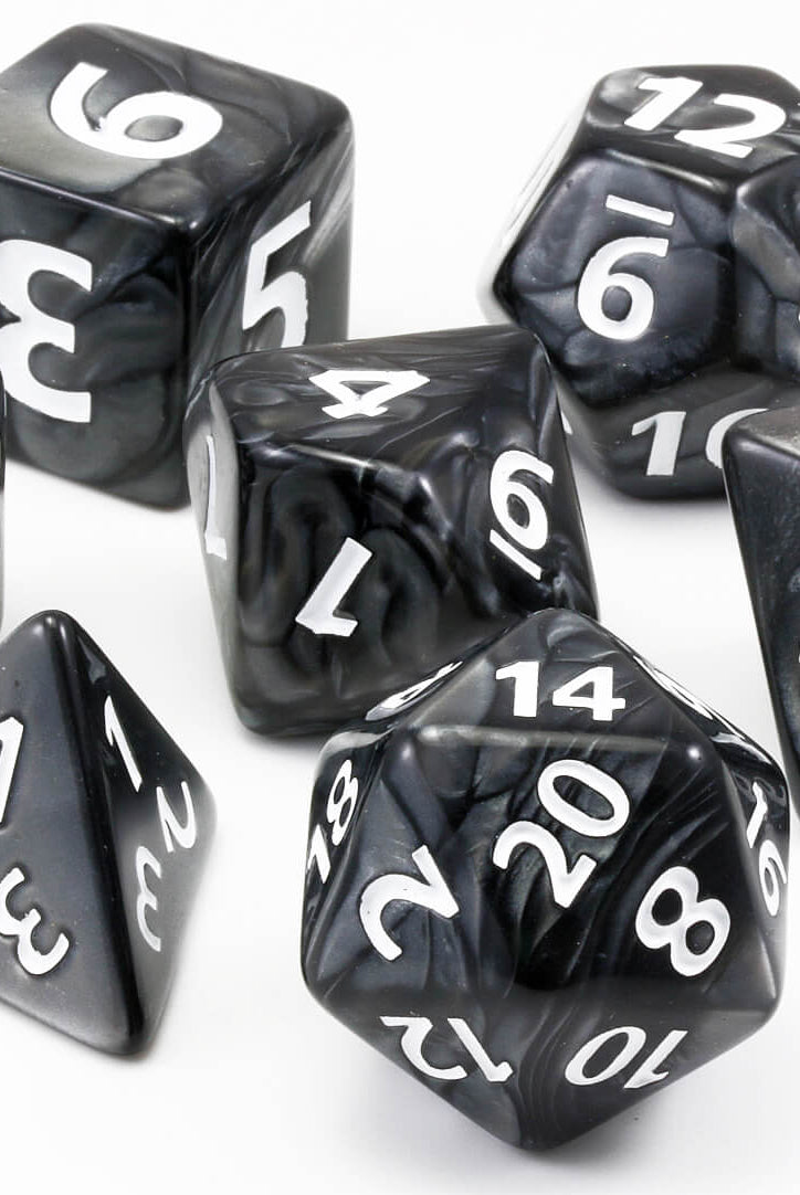 Giant RPG dice Black