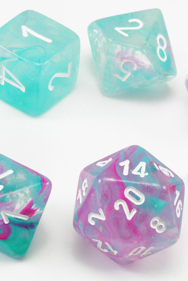 Chessex Lab Dice II Nebula Wisteria 2