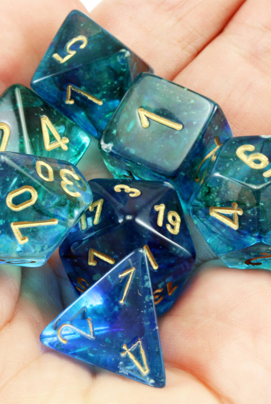 Chessex Lab Dice II Nebula Oceanic 5