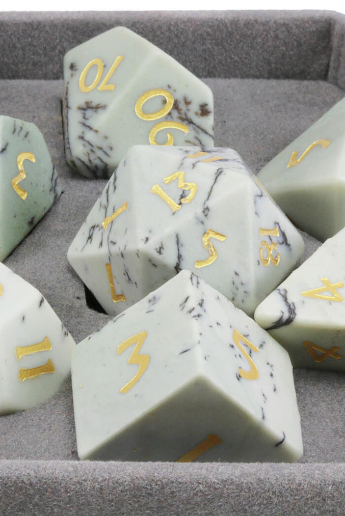 Painted Jasper RPG Dice