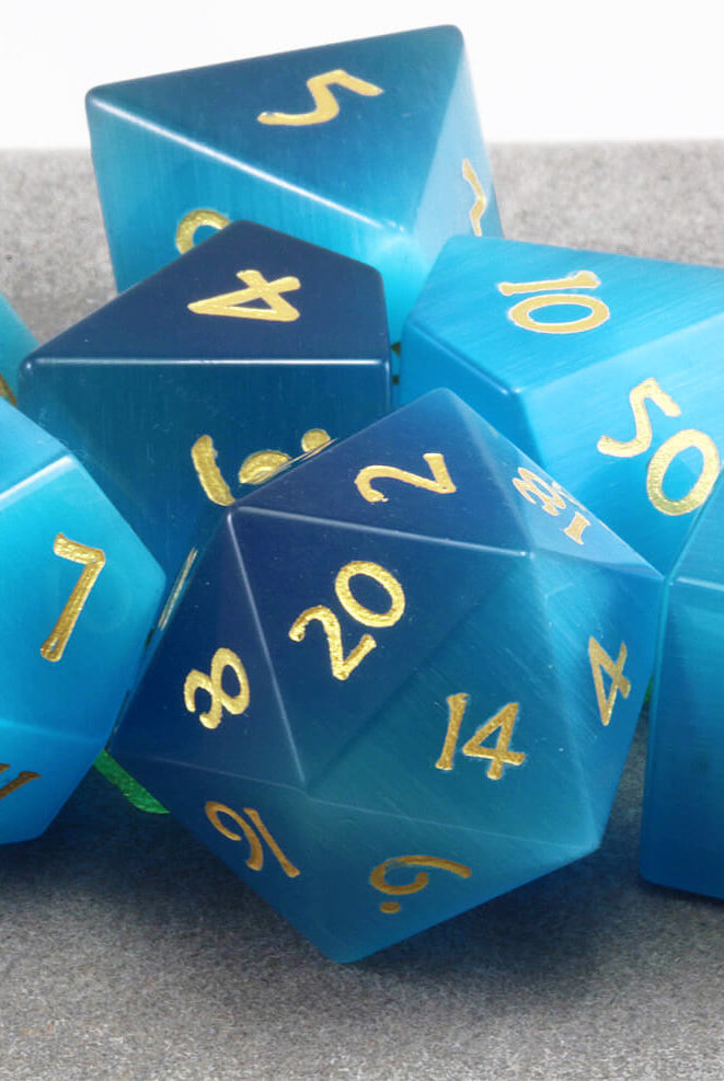 Beautiful DnD Dice Blue