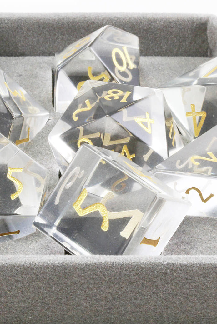 Glass D&D Dice