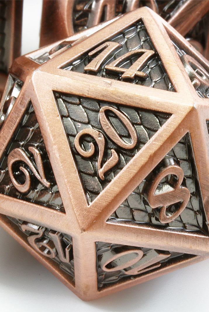 Dragon Scale Dice Antique Copper 2