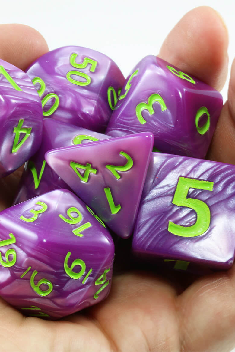 Giant D&D dice Purple