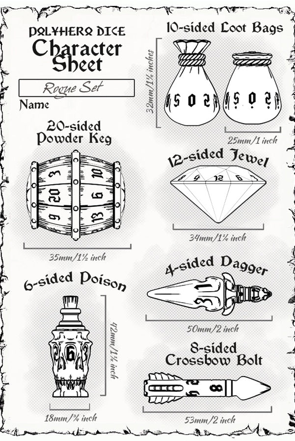 Polyhero Rogue Dice