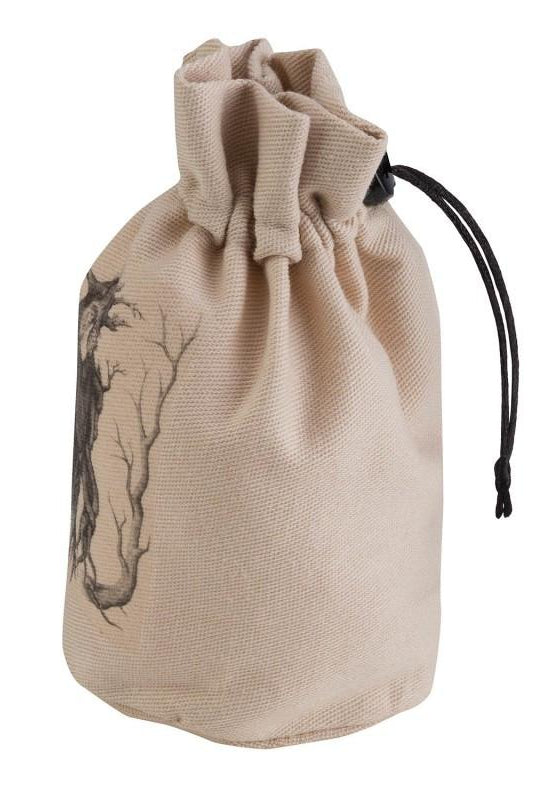 forest beige and black dice pouch