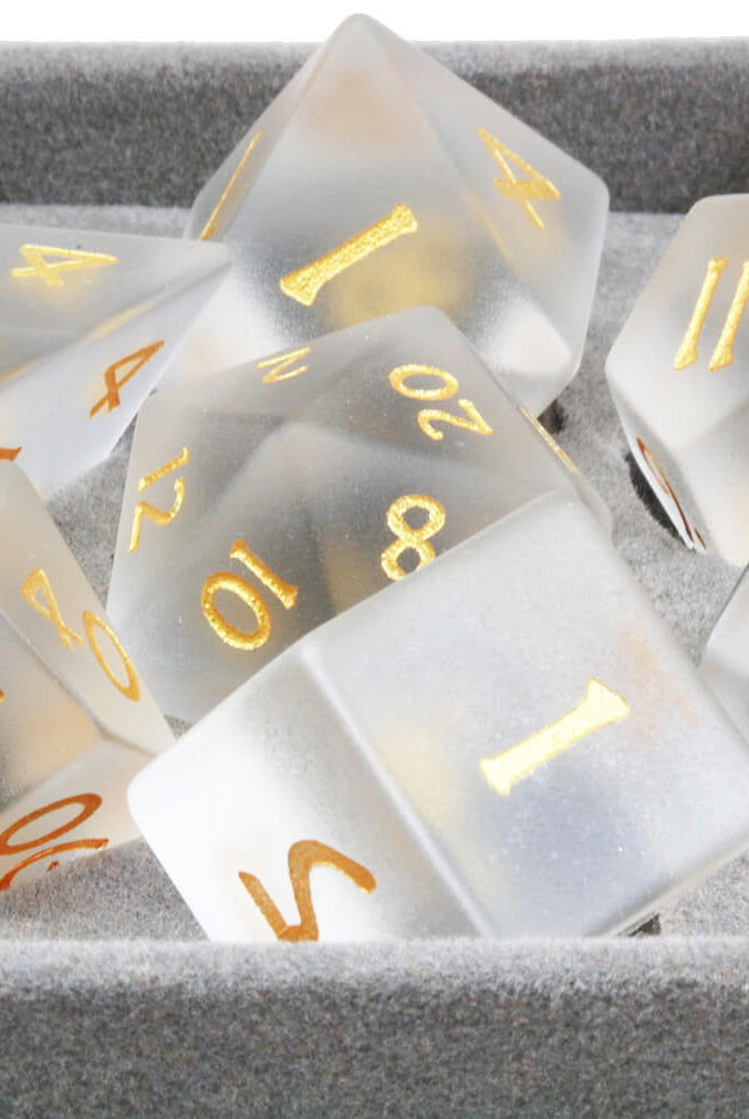 Frosted Glass Dice