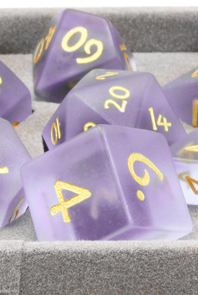 Frosted Purple Dice