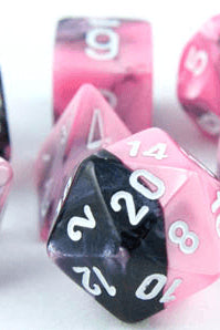 gemini dice pink black