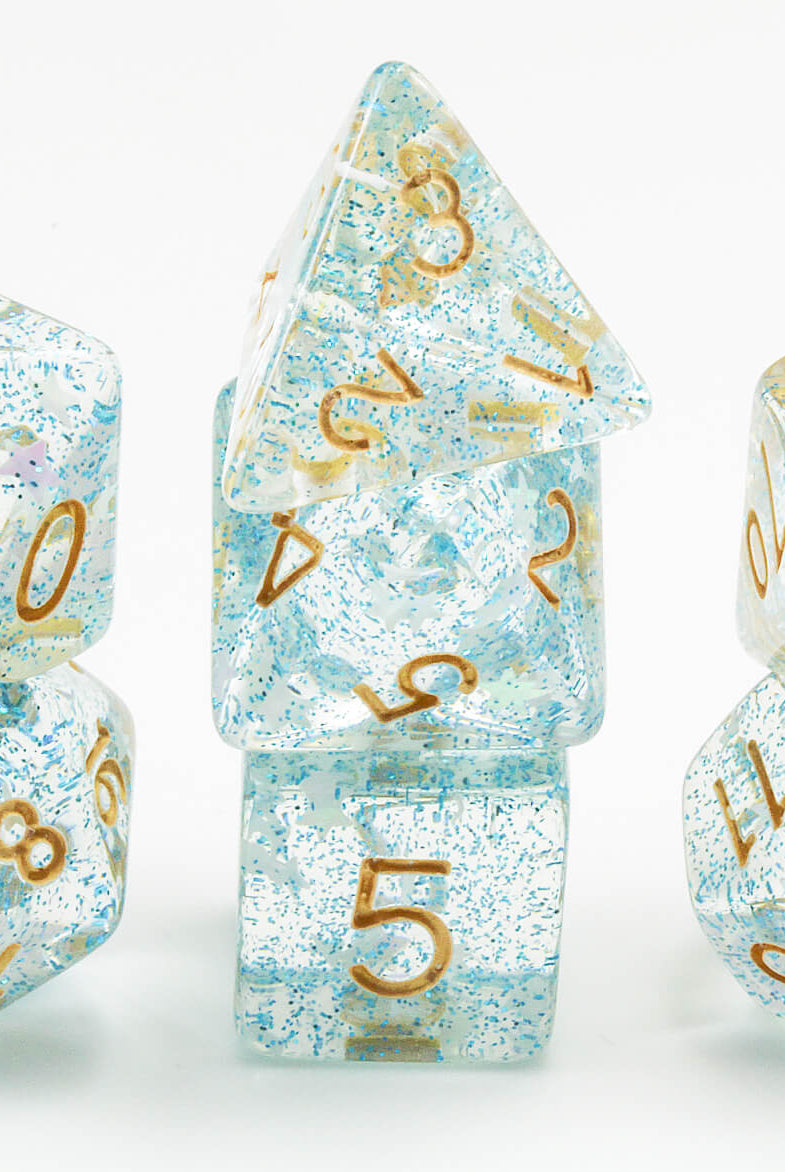 Blue Skies D&D Dice