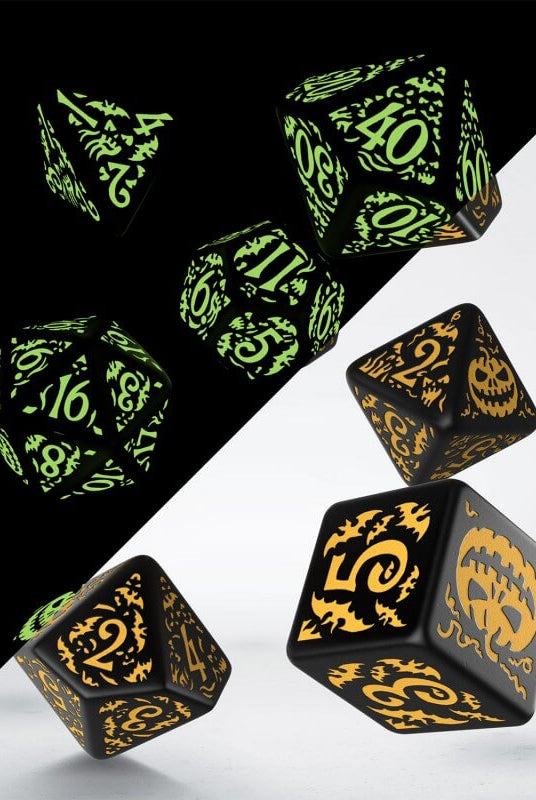 Glow In The Dark Pumpkin Dice