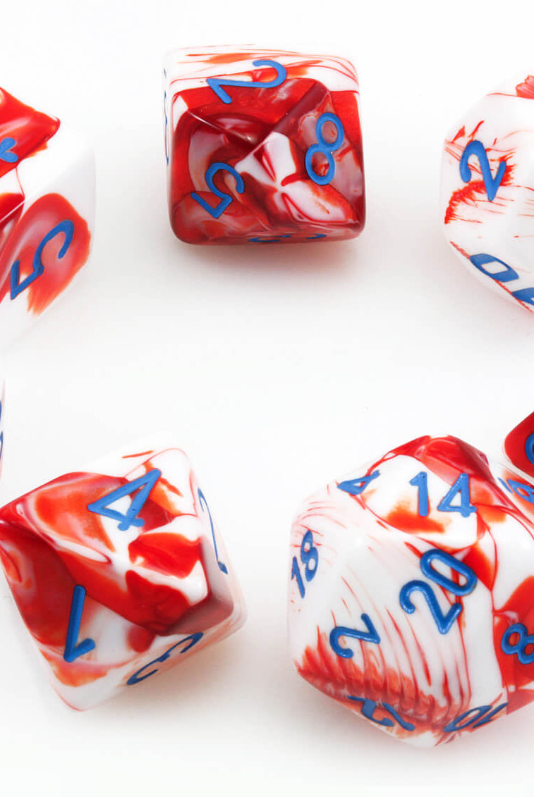 Chessex Lab Dice III Red