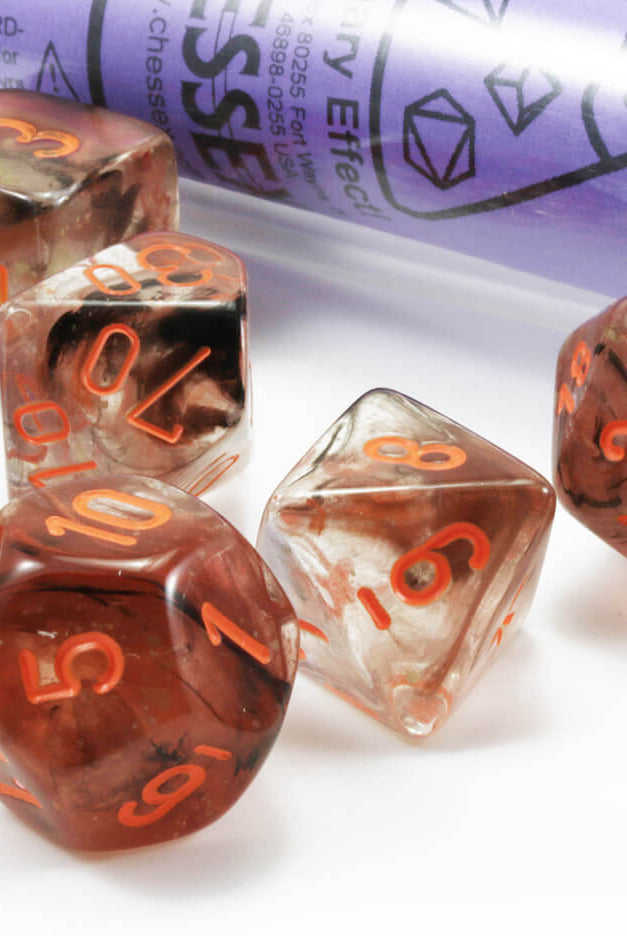 Chessex Lab Dice IV Nebula Copper Matrix 2