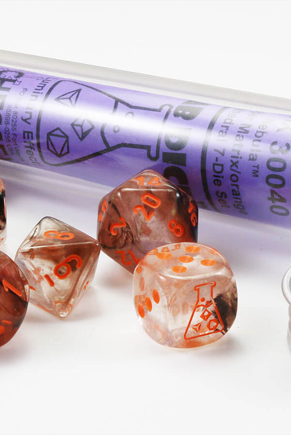 Chessex Lab Dice IV Nebula Copper Matrix 3