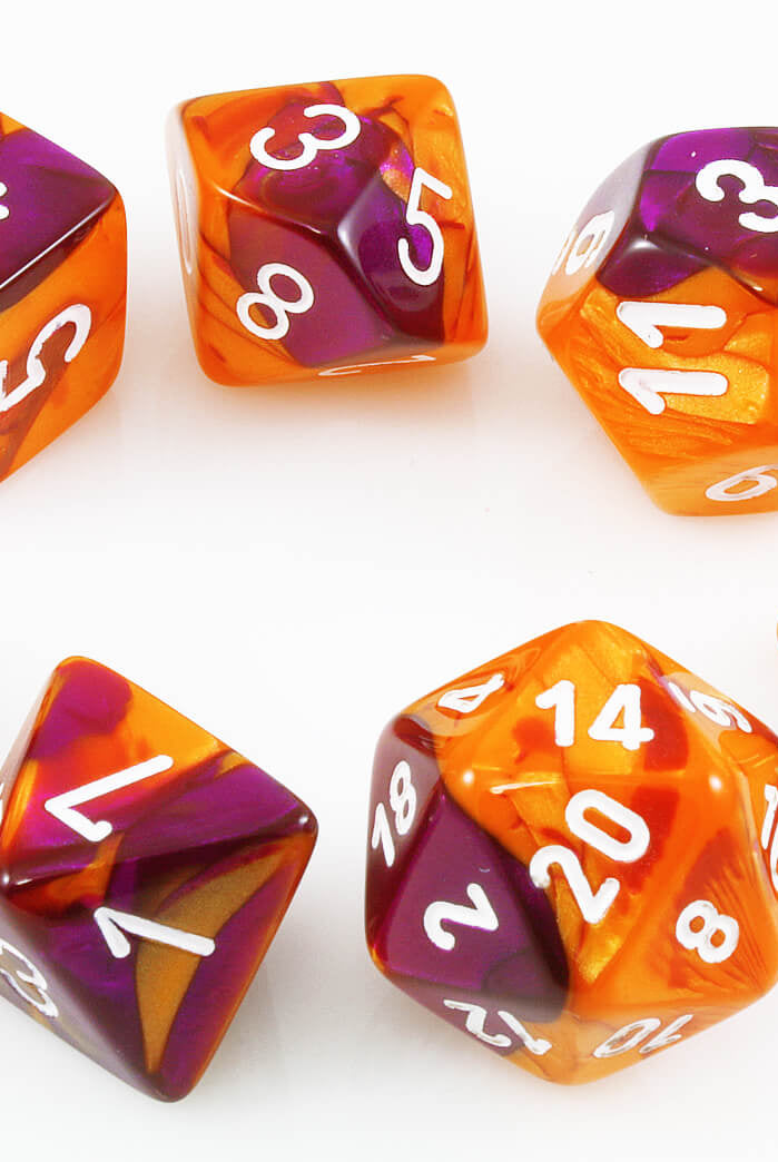Chessex Lab Dice III Orange